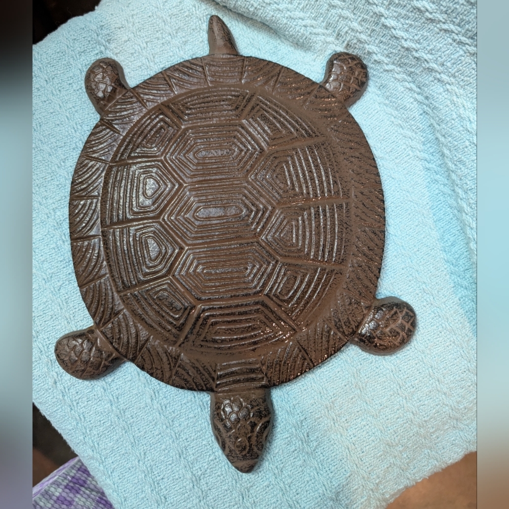 Decorative Brown Turtle Stepping Stone